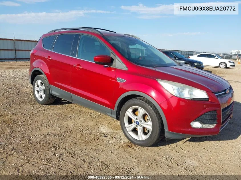 2014 Ford Escape Se VIN: 1FMCU0GX8EUA20772 Lot: 40322335