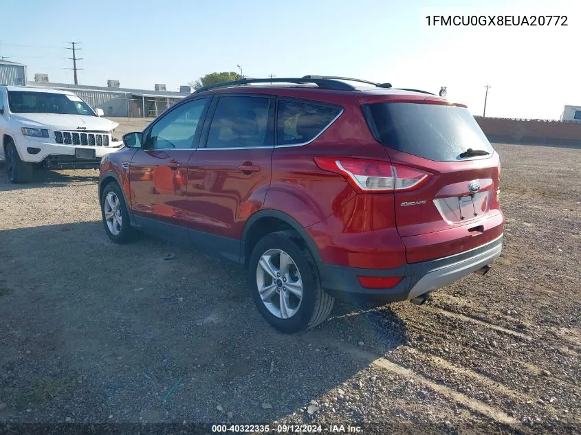 2014 Ford Escape Se VIN: 1FMCU0GX8EUA20772 Lot: 40322335