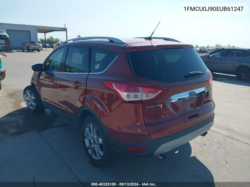 2014 Ford Escape Titanium VIN: 1FMCU0J90EUB61247 Lot: 40325189