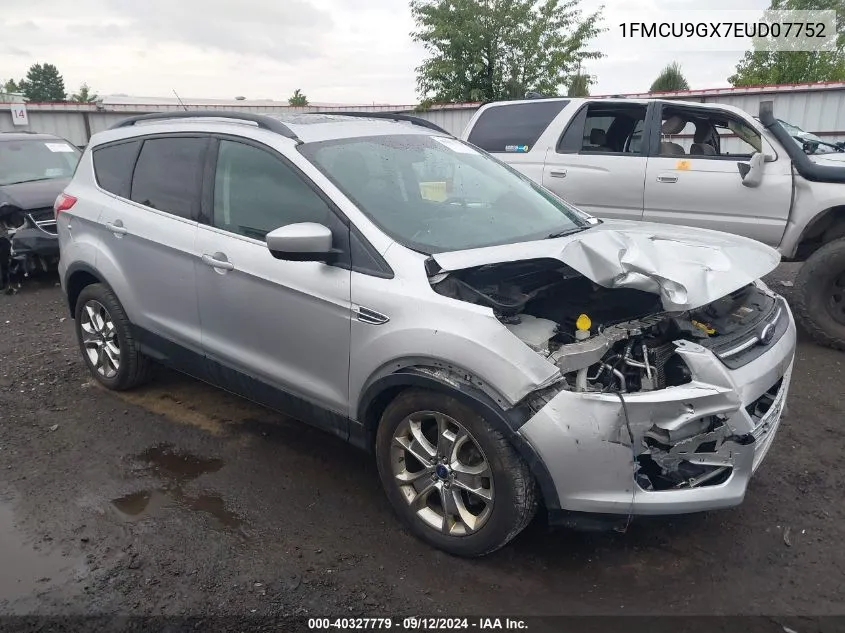 2014 Ford Escape Se VIN: 1FMCU9GX7EUD07752 Lot: 40327779