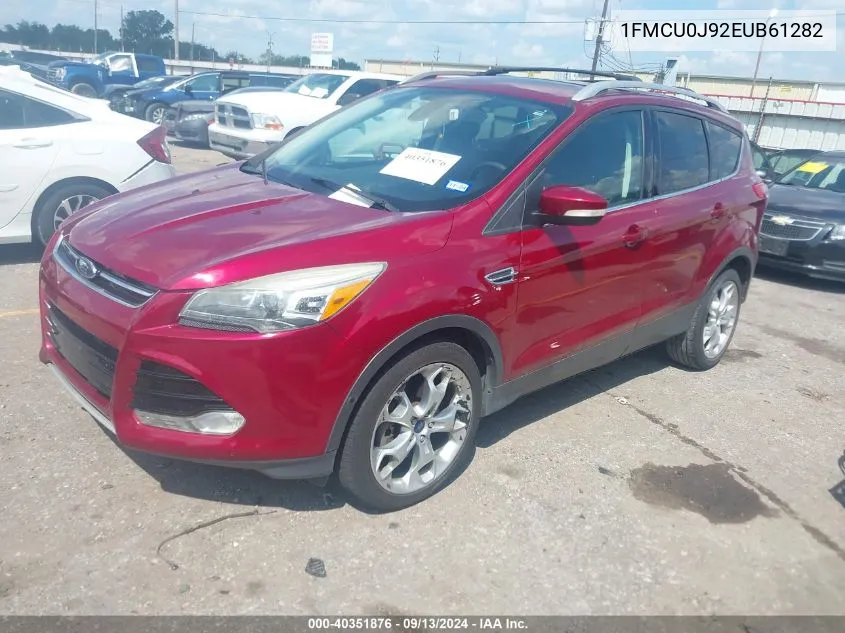 2014 Ford Escape Titanium VIN: 1FMCU0J92EUB61282 Lot: 40351876