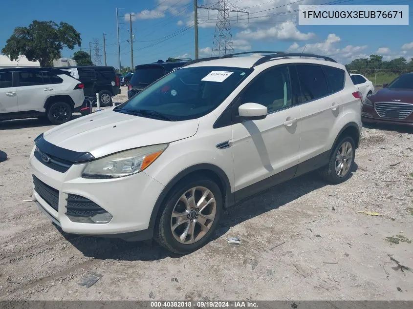 1FMCU0GX3EUB76671 2014 Ford Escape Se