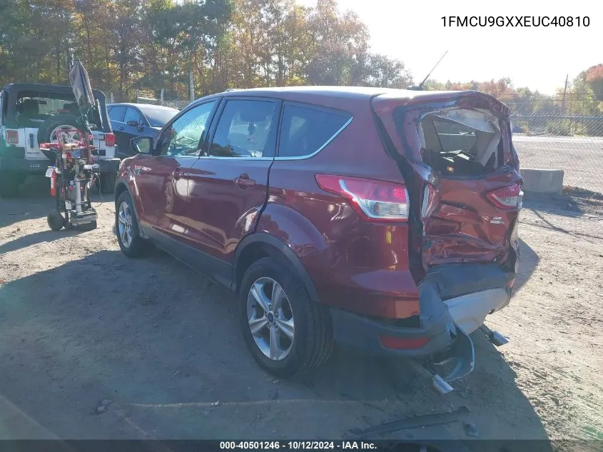 2014 Ford Escape Se VIN: 1FMCU9GXXEUC40810 Lot: 40501246