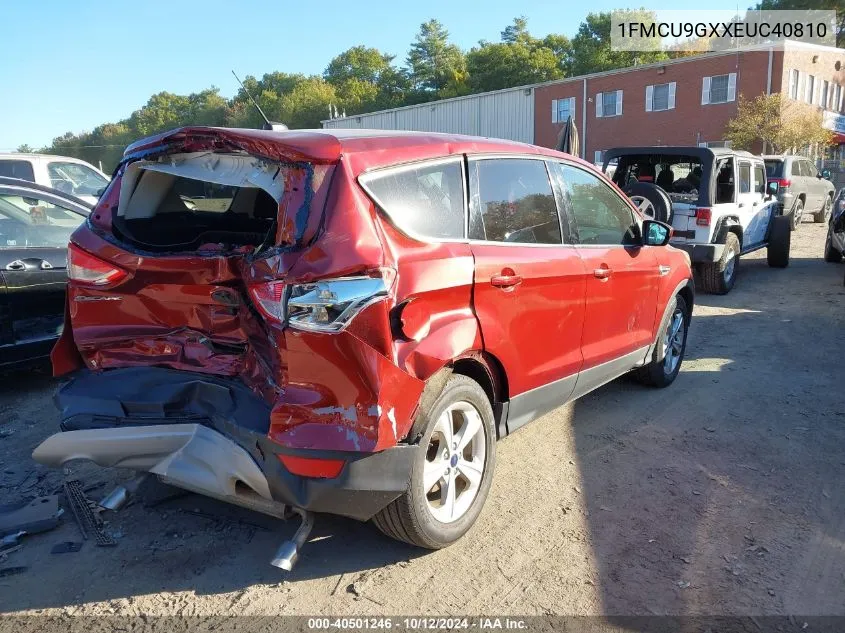 2014 Ford Escape Se VIN: 1FMCU9GXXEUC40810 Lot: 40501246