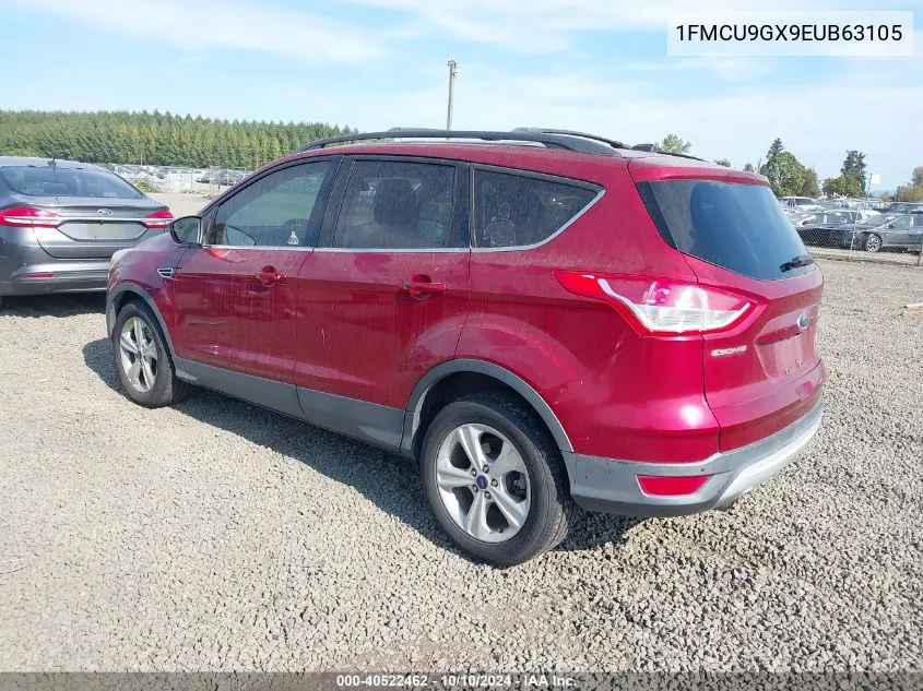 2014 Ford Escape Se VIN: 1FMCU9GX9EUB63105 Lot: 40522462