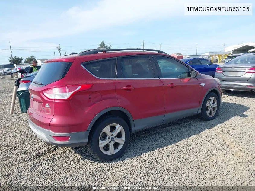 2014 Ford Escape Se VIN: 1FMCU9GX9EUB63105 Lot: 40522462