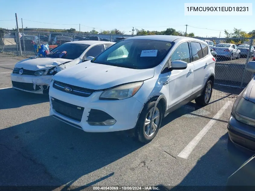 2014 Ford Escape Se VIN: 1FMCU9GX1EUD18231 Lot: 40543069