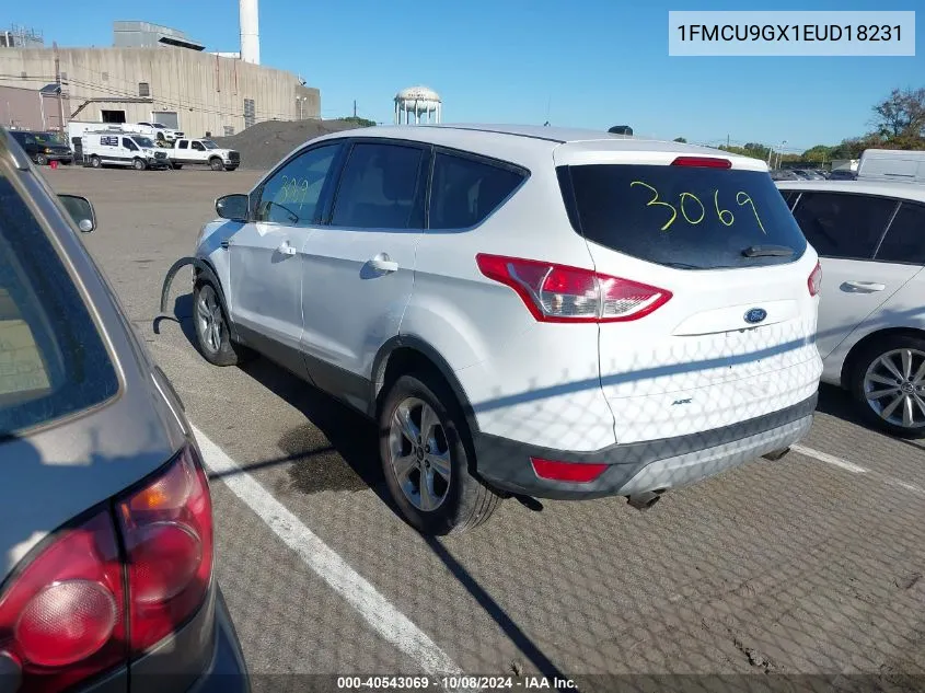 2014 Ford Escape Se VIN: 1FMCU9GX1EUD18231 Lot: 40543069