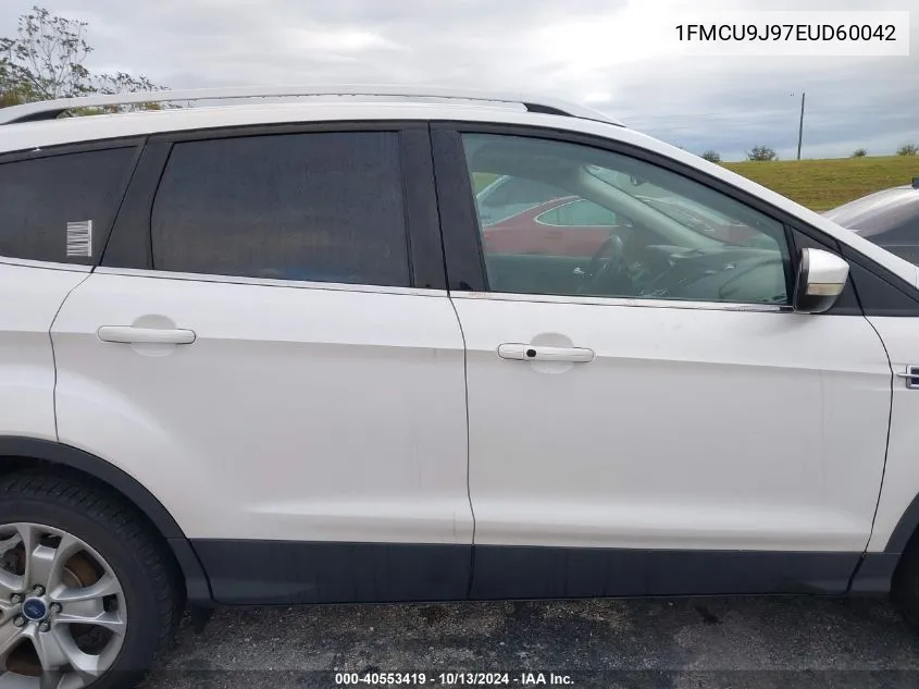 2014 Ford Escape Titanium VIN: 1FMCU9J97EUD60042 Lot: 40553419