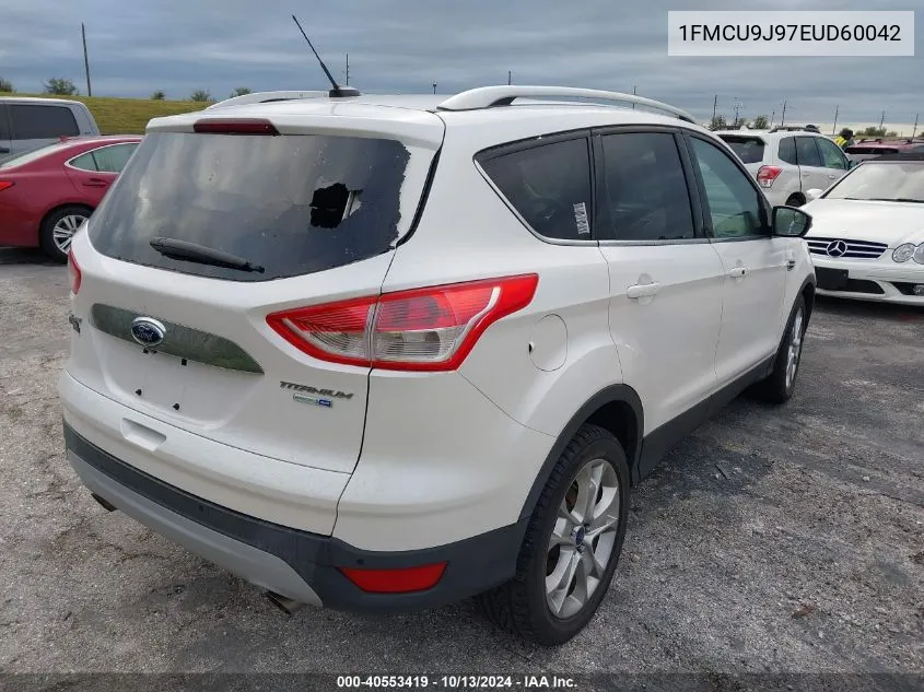 2014 Ford Escape Titanium VIN: 1FMCU9J97EUD60042 Lot: 40553419