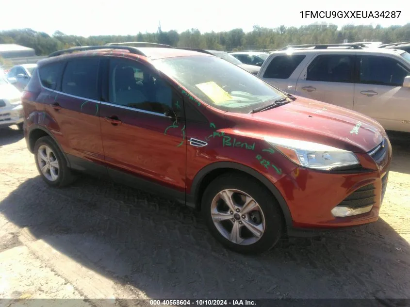 2014 Ford Escape Se VIN: 1FMCU9GXXEUA34287 Lot: 40558604