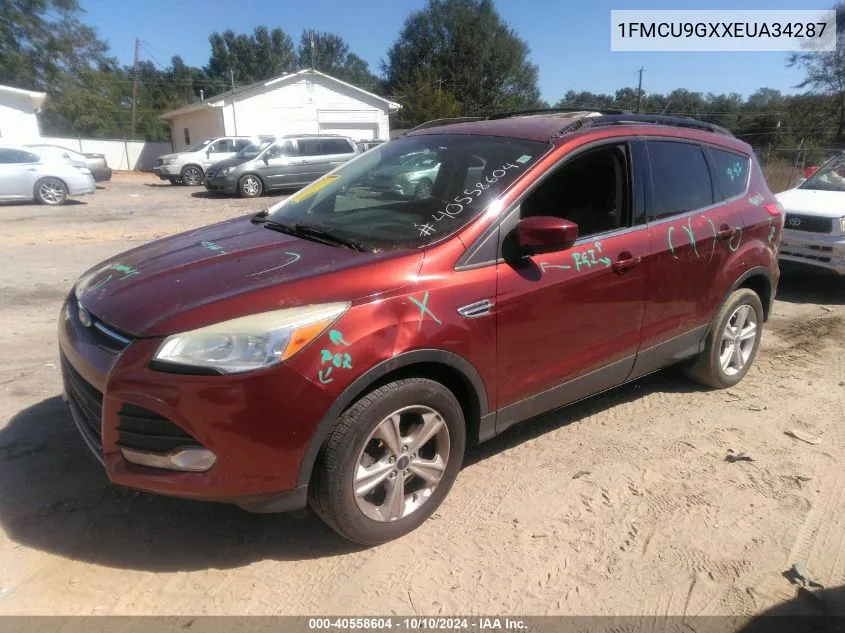 2014 Ford Escape Se VIN: 1FMCU9GXXEUA34287 Lot: 40558604