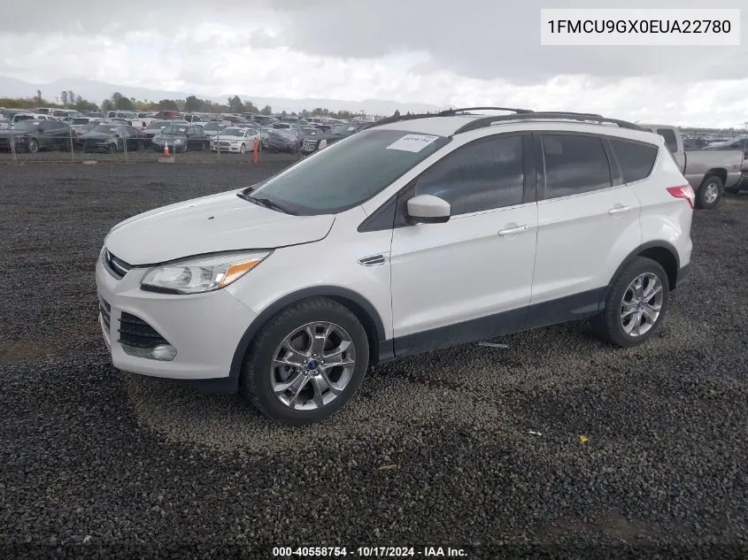 2014 Ford Escape Se VIN: 1FMCU9GX0EUA22780 Lot: 40558754