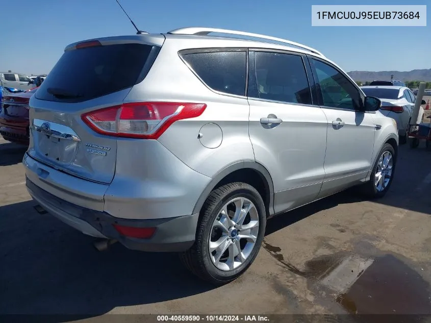 2014 Ford Escape Titanium VIN: 1FMCU0J95EUB73684 Lot: 40559590