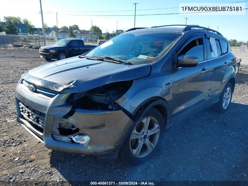 2014 Ford Escape Se VIN: 1FMCU9GX8EUB75181 Lot: 40561371