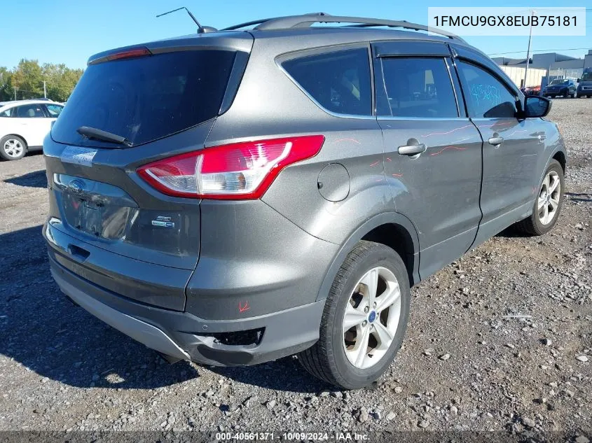 2014 Ford Escape Se VIN: 1FMCU9GX8EUB75181 Lot: 40561371