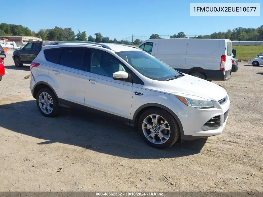 2014 Ford Escape Titanium VIN: 1FMCU0JX2EUE10677 Lot: 40562352