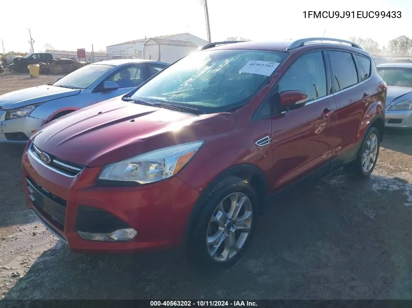 2014 Ford Escape Titanium VIN: 1FMCU9J91EUC99433 Lot: 40563202