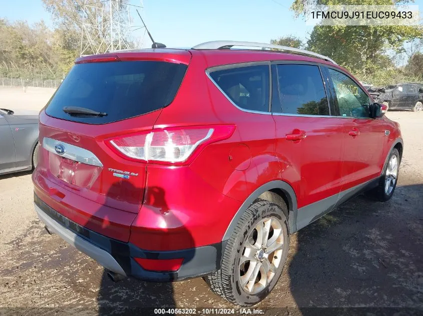 2014 Ford Escape Titanium VIN: 1FMCU9J91EUC99433 Lot: 40563202