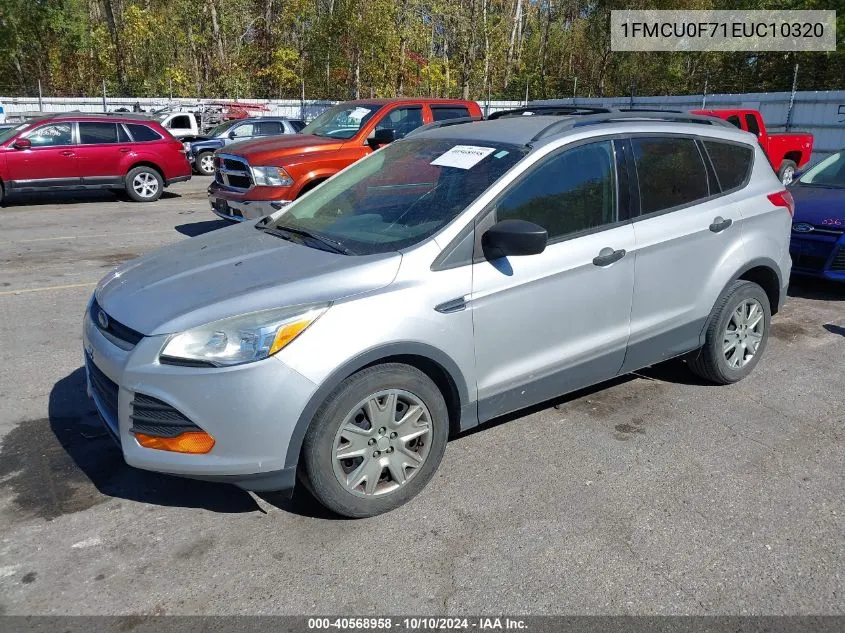 1FMCU0F71EUC10320 2014 Ford Escape S