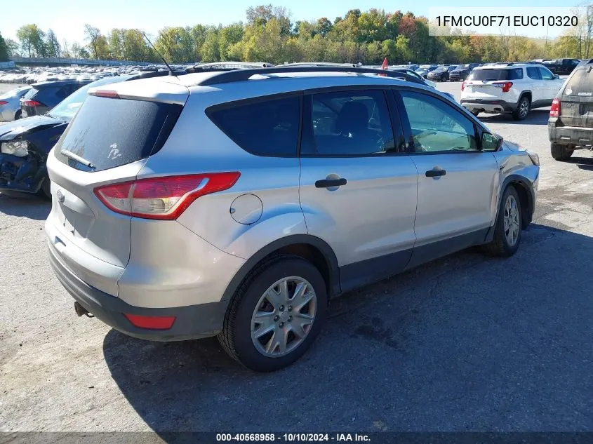 2014 Ford Escape S VIN: 1FMCU0F71EUC10320 Lot: 40568958