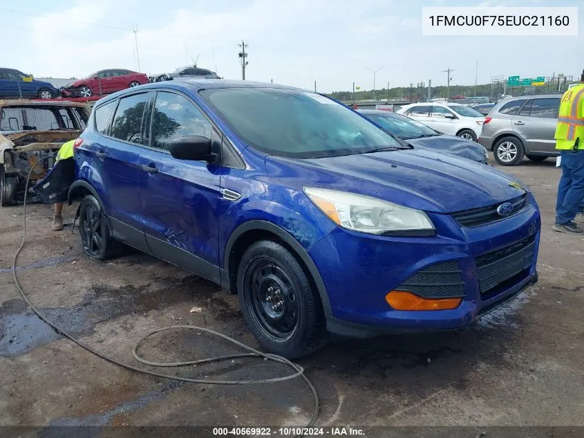 2014 Ford Escape S VIN: 1FMCU0F75EUC21160 Lot: 40569922