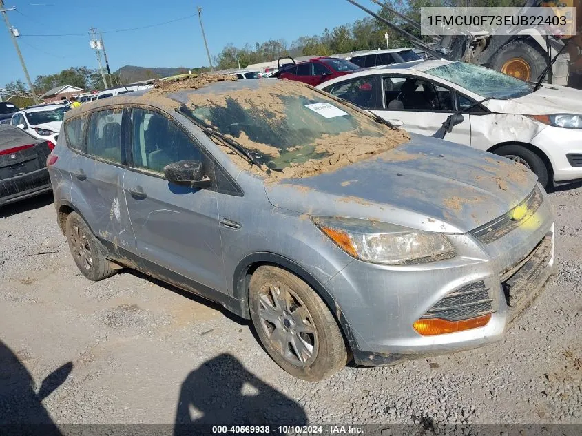 2014 Ford Escape S VIN: 1FMCU0F73EUB22403 Lot: 40569938