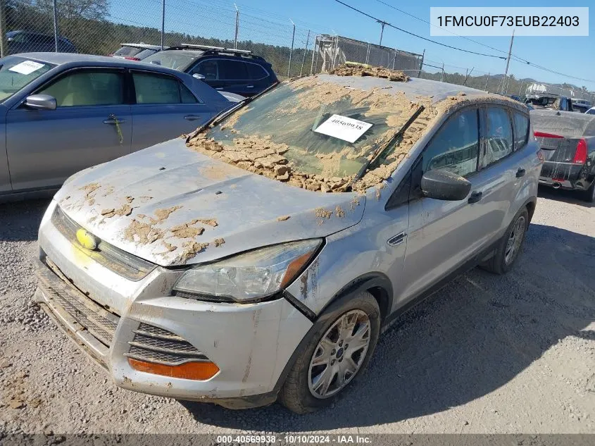 2014 Ford Escape S VIN: 1FMCU0F73EUB22403 Lot: 40569938