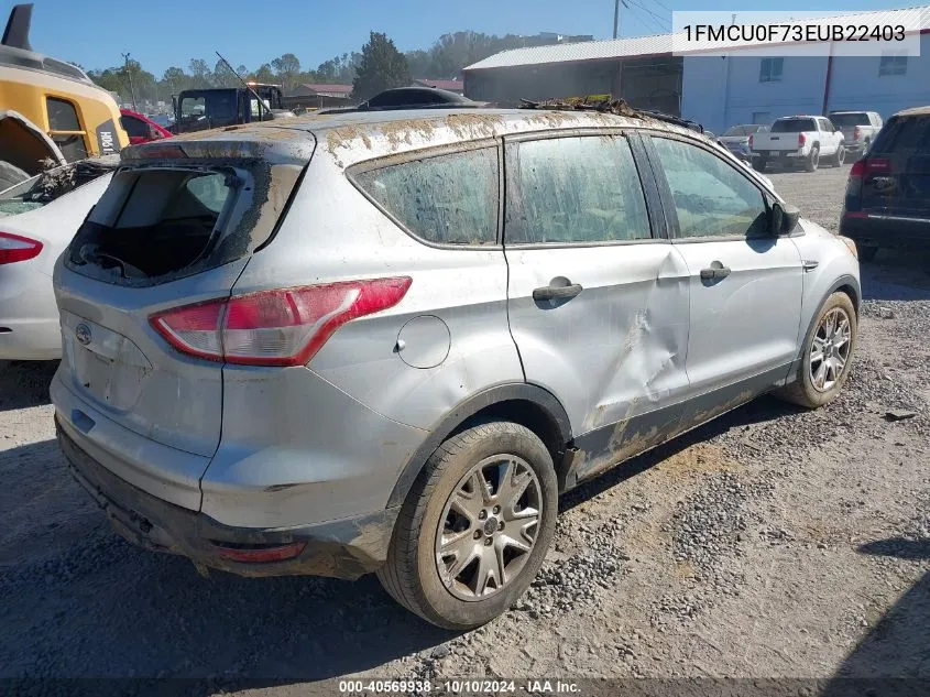 2014 Ford Escape S VIN: 1FMCU0F73EUB22403 Lot: 40569938