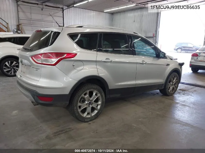 2014 Ford Escape Titanium VIN: 1FMCU9J93EUC86635 Lot: 40572074