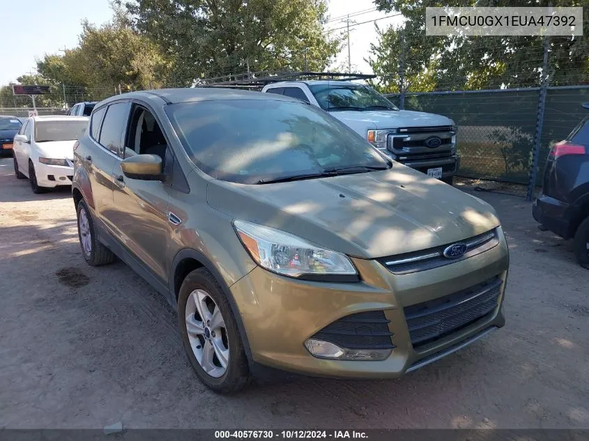 2014 Ford Escape Se VIN: 1FMCU0GX1EUA47392 Lot: 40576730