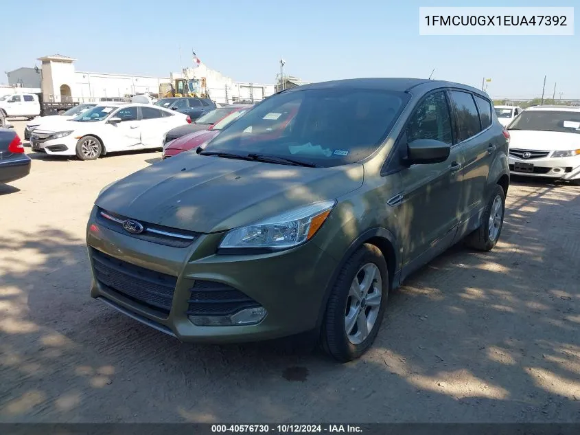 2014 Ford Escape Se VIN: 1FMCU0GX1EUA47392 Lot: 40576730