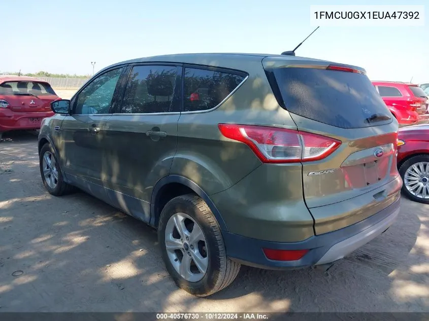 2014 Ford Escape Se VIN: 1FMCU0GX1EUA47392 Lot: 40576730