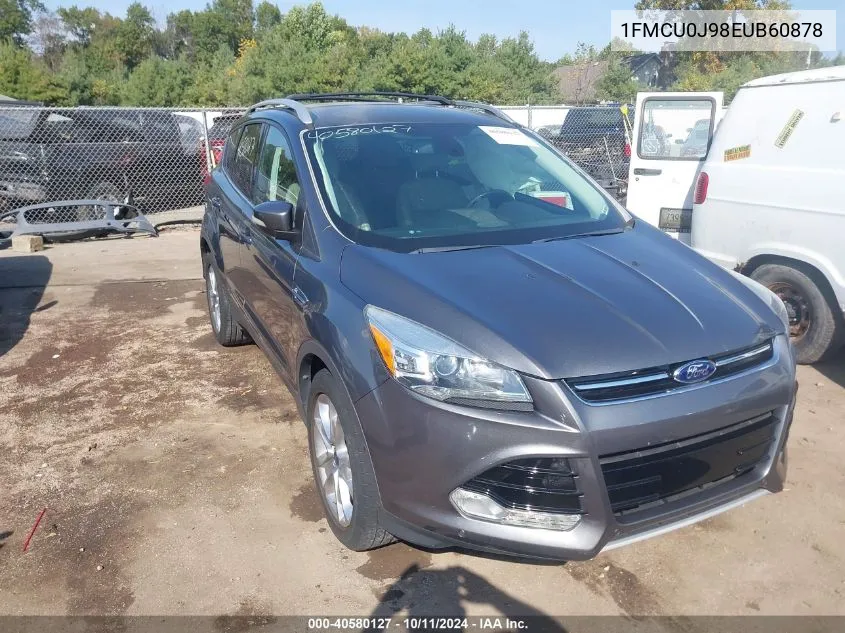 2014 Ford Escape Titanium VIN: 1FMCU0J98EUB60878 Lot: 40580127