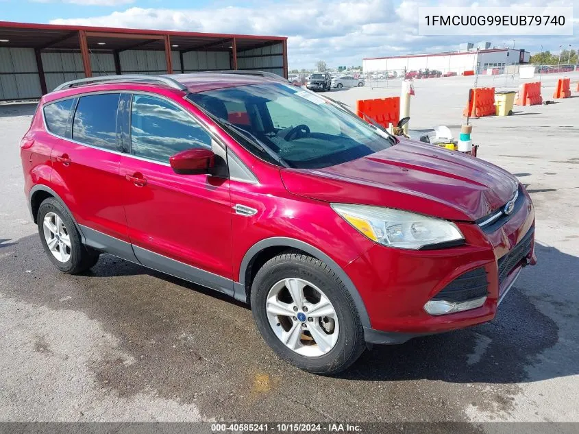 2014 Ford Escape Se VIN: 1FMCU0G99EUB79740 Lot: 40585241