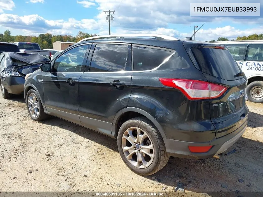 2014 Ford Escape Titanium VIN: 1FMCU0JX7EUB33993 Lot: 40591105