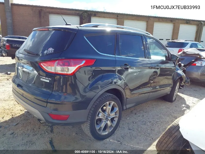 2014 Ford Escape Titanium VIN: 1FMCU0JX7EUB33993 Lot: 40591105