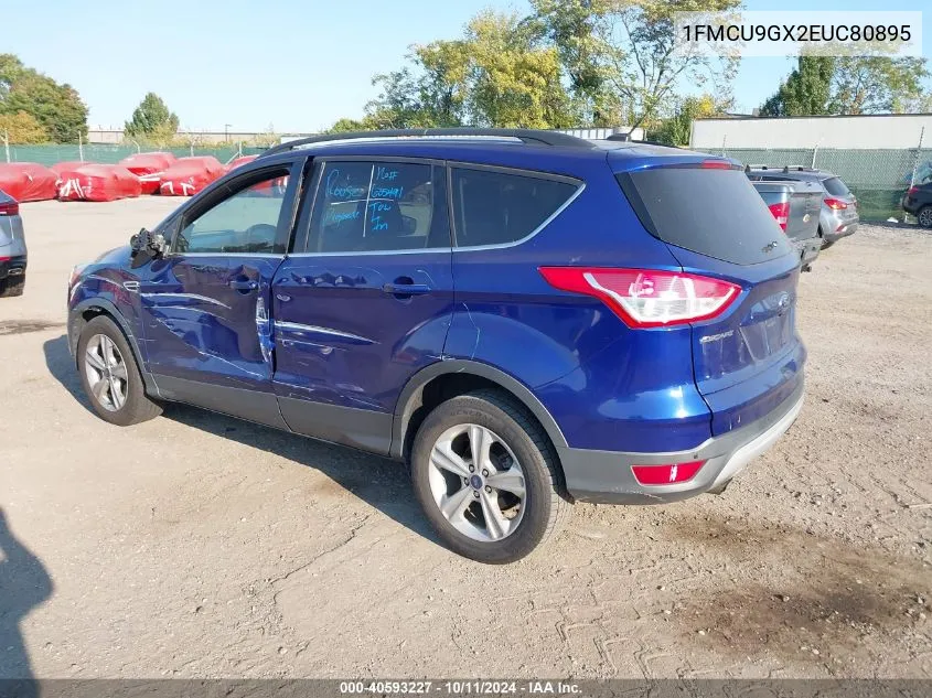 2014 Ford Escape Se VIN: 1FMCU9GX2EUC80895 Lot: 40593227