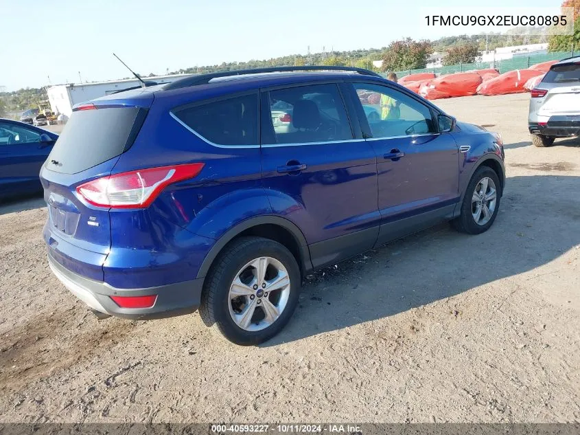 2014 Ford Escape Se VIN: 1FMCU9GX2EUC80895 Lot: 40593227