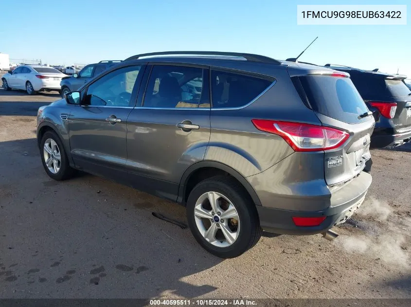 2014 Ford Escape Se VIN: 1FMCU9G98EUB63422 Lot: 40595511