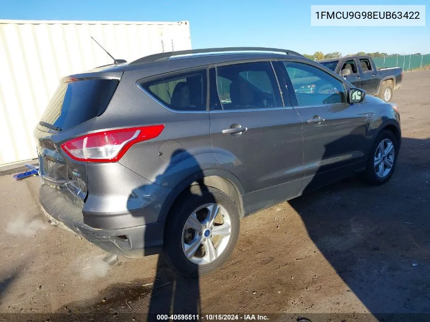 2014 Ford Escape Se VIN: 1FMCU9G98EUB63422 Lot: 40595511