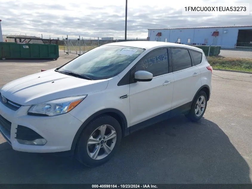 2014 Ford Escape Se VIN: 1FMCU0GX1EUA53273 Lot: 40598184