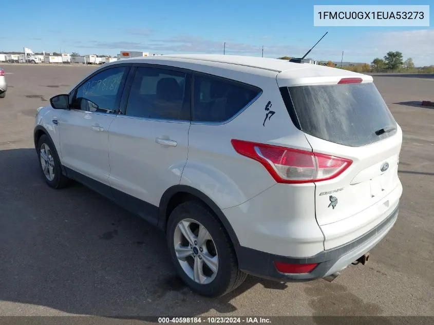 2014 Ford Escape Se VIN: 1FMCU0GX1EUA53273 Lot: 40598184