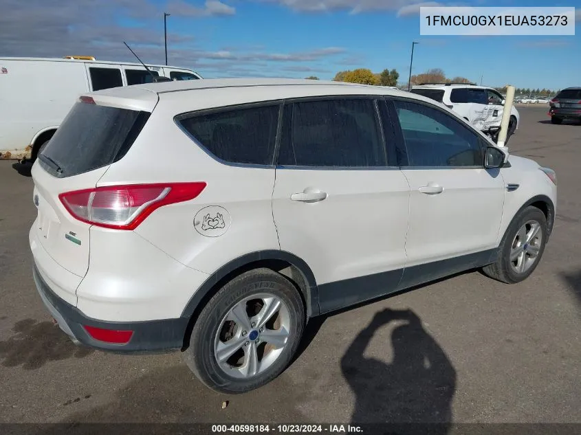 2014 Ford Escape Se VIN: 1FMCU0GX1EUA53273 Lot: 40598184