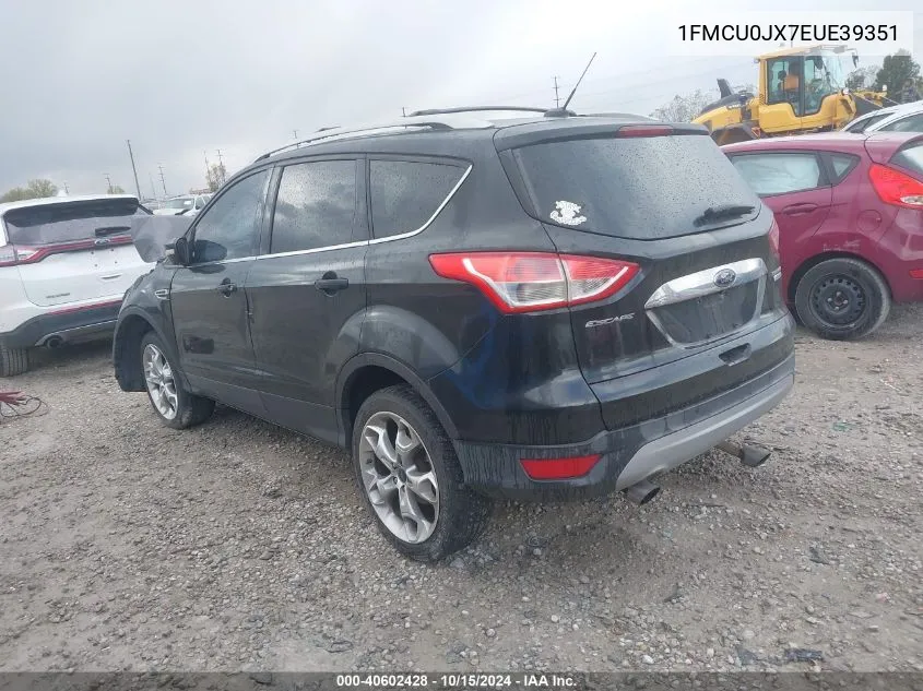 2014 Ford Escape Titanium VIN: 1FMCU0JX7EUE39351 Lot: 40602428