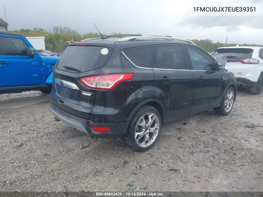 2014 Ford Escape Titanium VIN: 1FMCU0JX7EUE39351 Lot: 40602428