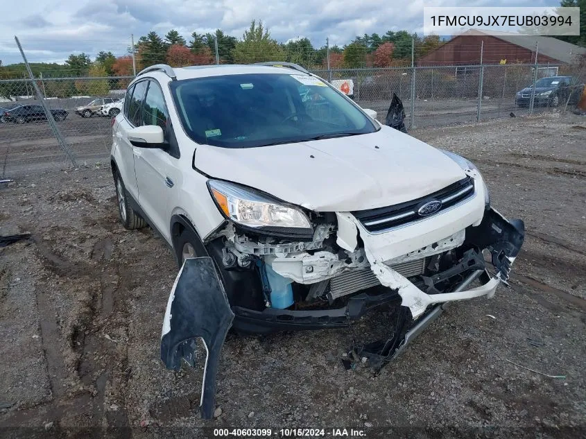 2014 Ford Escape Titanium VIN: 1FMCU9JX7EUB03994 Lot: 40603099