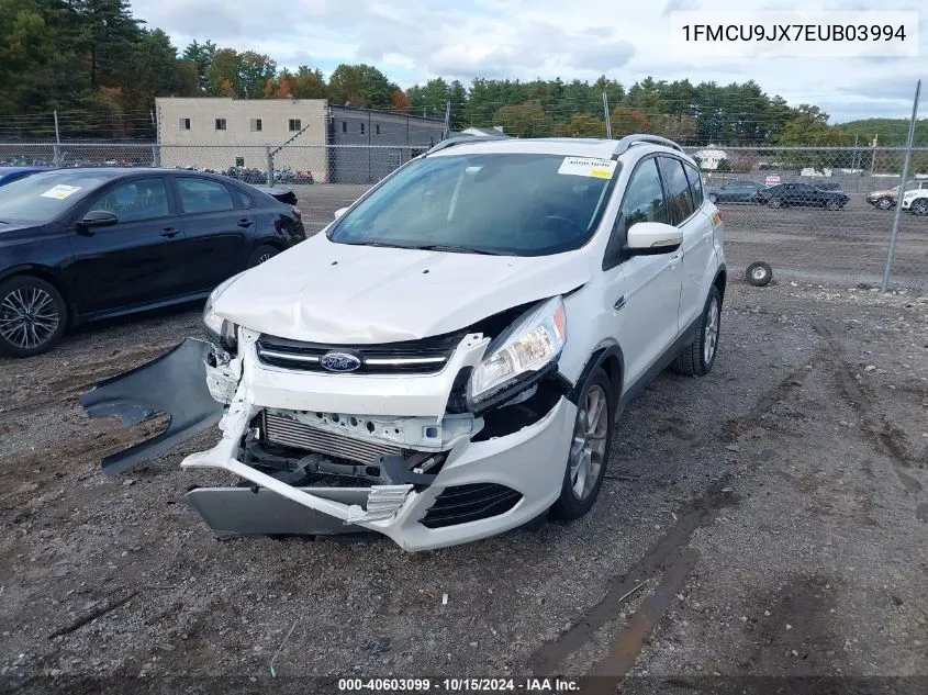 2014 Ford Escape Titanium VIN: 1FMCU9JX7EUB03994 Lot: 40603099