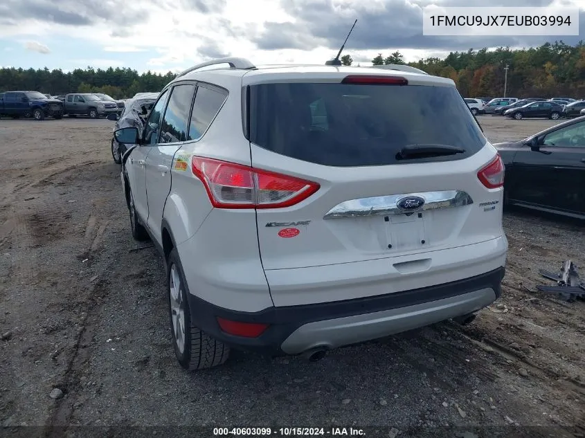 2014 Ford Escape Titanium VIN: 1FMCU9JX7EUB03994 Lot: 40603099