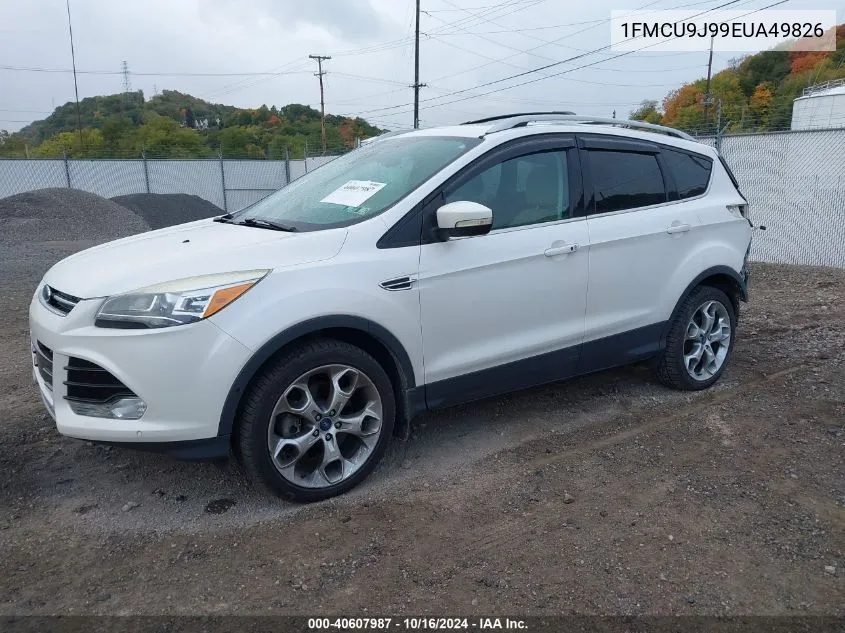 2014 Ford Escape Titanium VIN: 1FMCU9J99EUA49826 Lot: 40607987